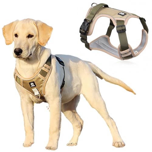 Qpets Dog Vest Harness, No-Pull Pet Harness with Safety Reflective Strip Quick Release Buckle Adjustable Size Easy Control Handle for Medium Large Dog(L, 14-22.5kg) Qpets Dog Vest Harness, No-Pull Pet Harness with Safety Reflective Strip Quick Release Buckle Adjustable Size Easy Control Handle for Medium Large Dog(L, 14-22.5kg)